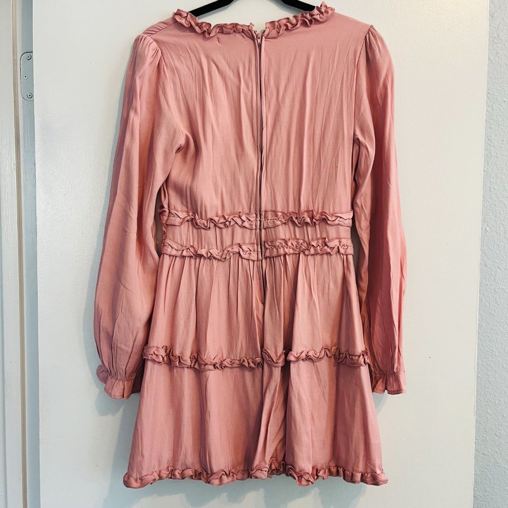 Pink Ruffled Trim Dress - Picture 5 of 7